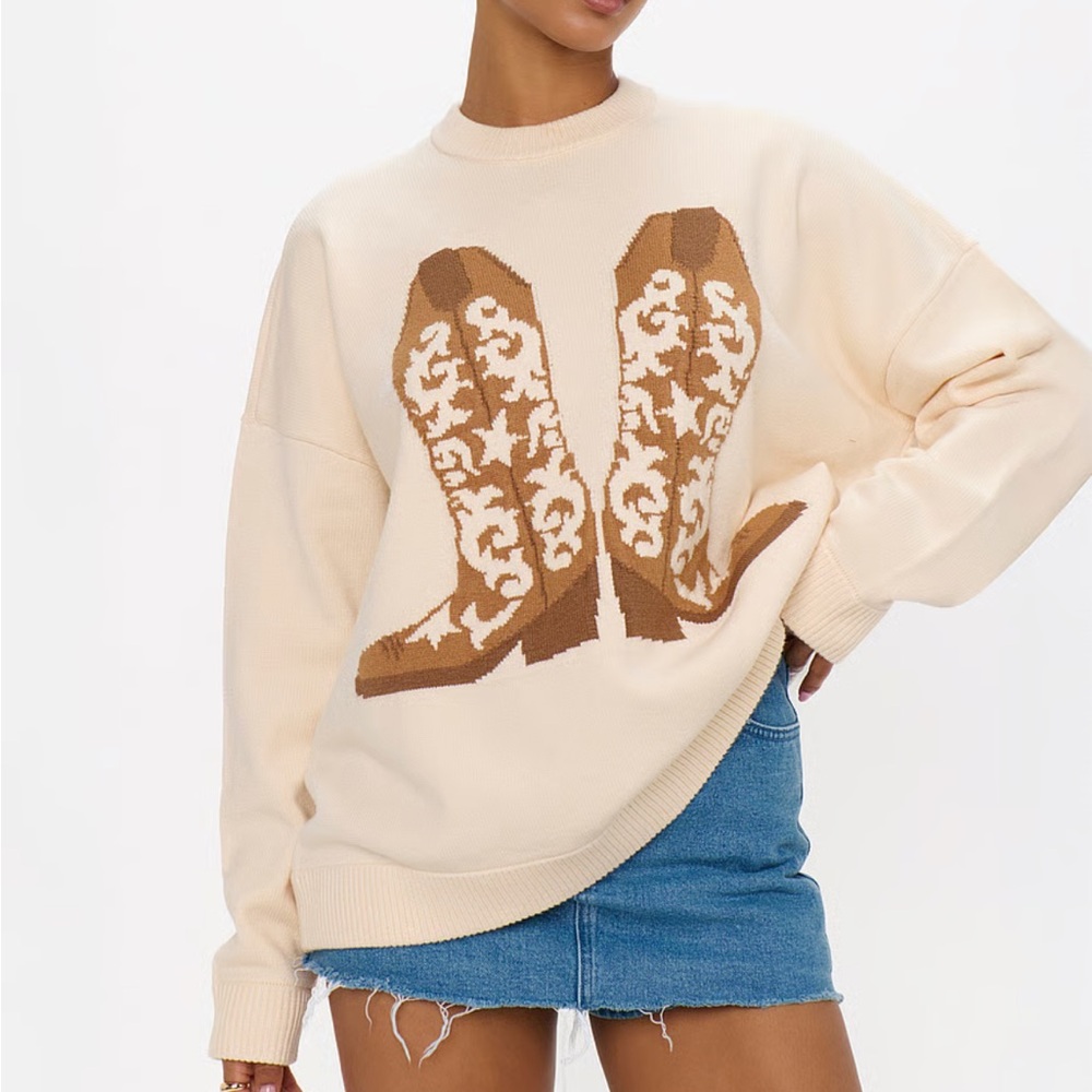 NWT Show Me Your MuMu “Stay Awhile Sweater” Size Medium